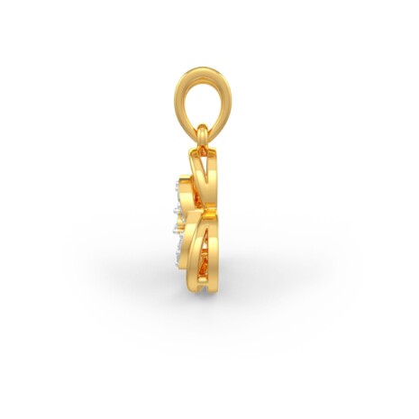 mushroom diamond pendant