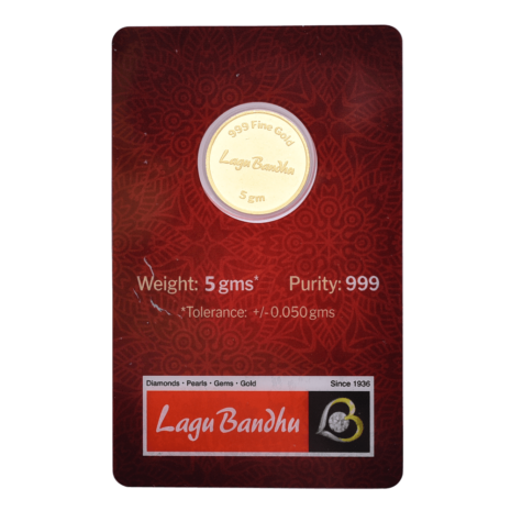 5 Gram 24kt (999) Laxmi Gold Coin