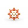 Coral Pearl Earrings