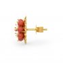 Coral Pearl Earring