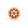 Coral Pearl Earring