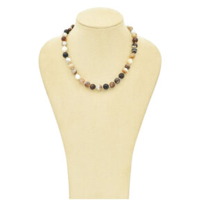 Beige Agate Necklace