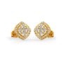 YELLOW GOLD EARRING WITH DIAMOND