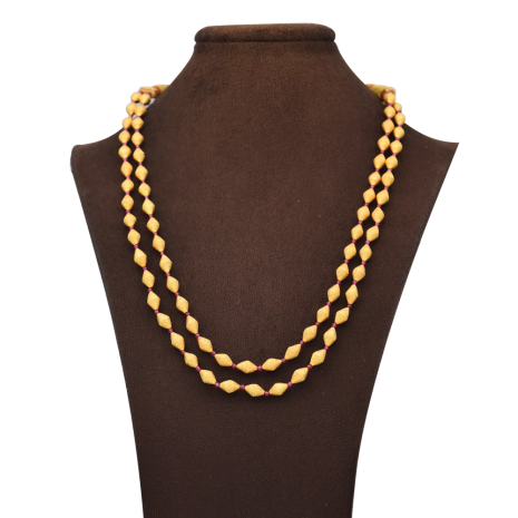 Kolhapuri Necklace with lakh and synthetic stone