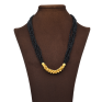KOLHAPUR THUSHI NACKLACE WITH BLACK BEADS